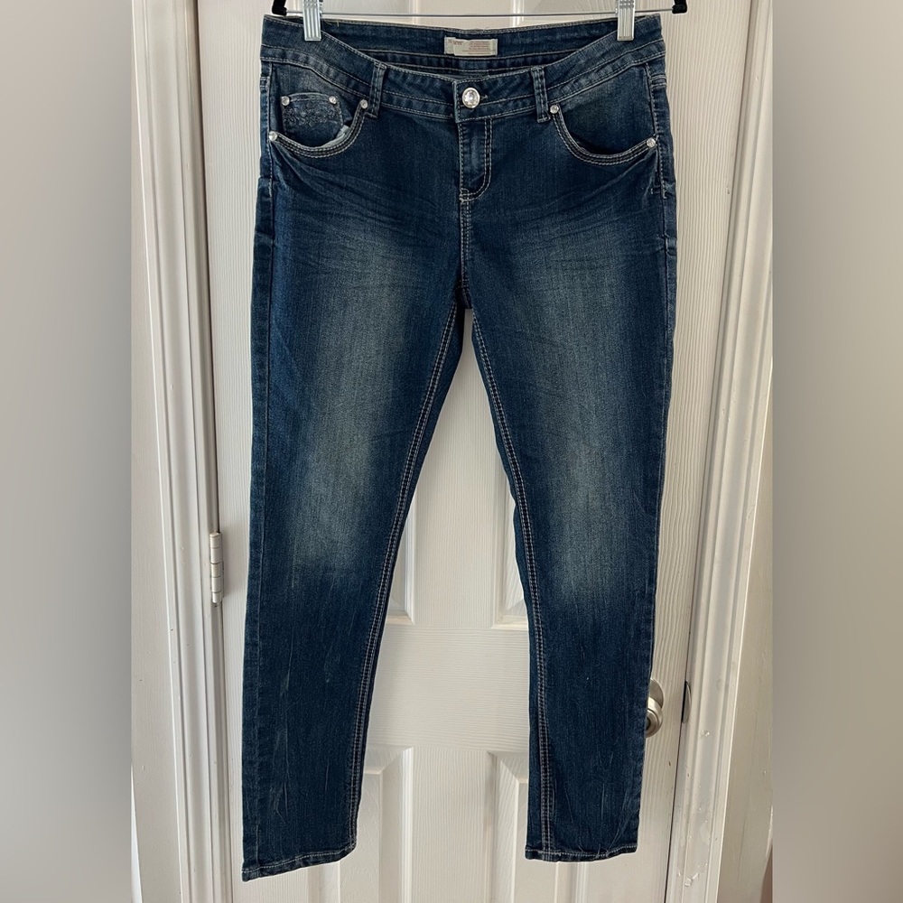 No Boundaries Dark Blue Skinny Jeans
